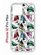 Чехол-накладка iPhone12 Pro Max Kruche Print Кроссы Nike Air Max