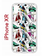 Чехол-накладка Apple iPhone XR (580656) Kruche PRINT Кроссы Nike Air Max
