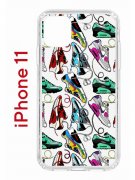 Чехол-накладка Apple iPhone 11 (580676) Kruche PRINT Кроссы Nike Air Max
