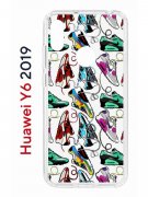 Чехол-накладка Huawei Y6 2019 (580675) Kruche PRINT Кроссы Nike Air Max