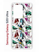 Чехол-накладка Samsung Galaxy S20 Ultra (582689) Kruche PRINT Кроссы Nike Air Max