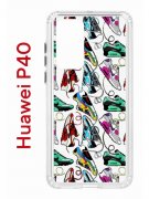 Чехол-накладка Huawei P40 (583862) Kruche PRINT Кроссы Nike Air Max