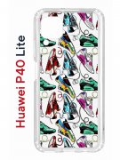 Чехол-накладка Huawei P40 Lite  (588940) Kruche PRINT Кроссы Nike Air Max
