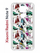 Чехол-накладка Xiaomi Redmi Note 9  (588931) Kruche PRINT Кроссы Nike Air Max