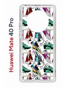 Чехол-накладка Huawei Mate 40 Pro (593961) Kruche PRINT Кроссы Nike Air Max