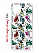 Чехол-накладка Samsung Galaxy A12/M12 Kruche Print Кроссы Nike Air Max