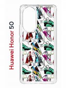 Чехол-накладка Huawei Honor 50 (610635) Kruche PRINT Кроссы Nike Air Max