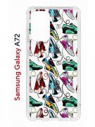 Чехол-накладка Samsung Galaxy A72 (598893) Kruche PRINT Кроссы Nike Air Max