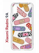 Чехол-накладка Xiaomi Redmi 9A Kruche Print Милые пластыри