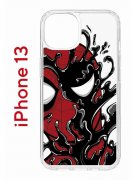 Чехол-накладка iPhone 13 Kruche Print Spider-Man-Venom