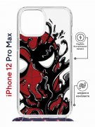 Чехол-накладка Apple iPhone 12 Pro Max (598924) Kruche PRINT Spider-Man-Venom