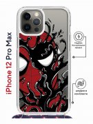 Чехол-накладка Apple iPhone 12 Pro Max (598924) Kruche PRINT Spider-Man-Venom