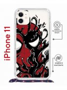 Чехол-накладка iPhone 11 Kruche Magrope Print Spider-Man-Venom