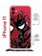 Чехол-накладка iPhone 11 Kruche Magrope Print Spider-Man-Venom