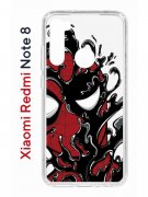 Чехол-накладка Xiaomi Redmi Note 8 Kruche Print Spider-Man-Venom