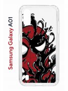Чехол-накладка Samsung Galaxy A01/A015 Kruche Print Spider-Man-Venom