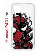 Чехол-накладка Huawei P40 Lite Kruche Print Spider-Man-Venom