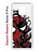 Чехол-накладка Xiaomi Redmi Note 9 Pro/Redmi Note 9S/Redmi Note 9 Pro Max Kruche Print Spider-Man-Venom