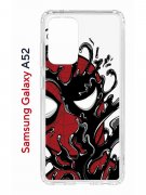 Чехол-накладка Samsung Galaxy A52 Kruche Print Spider-Man-Venom