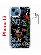 Чехол-накладка Apple iPhone 13 (610627) Kruche PRINT Граффити