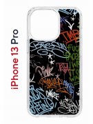 Чехол-накладка iPhone 13 Pro Kruche Print Граффити