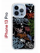Чехол-накладка iPhone 13 Pro Kruche Print Граффити