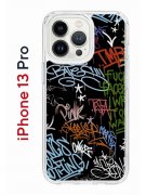 Чехол-накладка iPhone 13 Pro Kruche Print Граффити