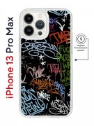 Чехол-накладка iPhone 13 Pro Max Kruche Magnet Print Граффити