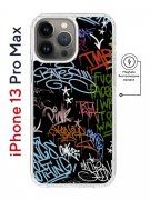 Чехол-накладка iPhone 13 Pro Max Kruche Magnet Print Граффити