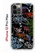 Чехол-накладка Apple iPhone 12 Pro Max (588923) Kruche PRINT Граффити