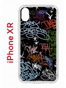 Чехол-накладка iPhone XR Kruche Print Граффити