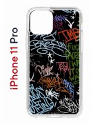 Чехол-накладка Apple iPhone 11 Pro (580658) Kruche PRINT Граффити