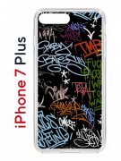Чехол-накладка Apple iPhone 7 Plus (580664) Kruche PRINT Граффити