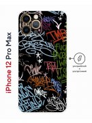Чехол-накладка iPhone 12 Pro Max Kruche Print Граффити