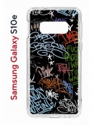 Чехол-накладка Samsung Galaxy S10e Kruche Print Граффити