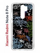 Чехол-накладка Xiaomi Redmi Note 8 Pro (585138) Kruche PRINT Граффити