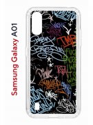 Чехол-накладка Samsung Galaxy A01/A015 (583858) Kruche PRINT Граффити