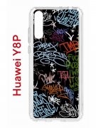 Чехол-накладка Huawei Y8p/Honor 30i/Huawei P Smart S 2020 Kruche Print Граффити