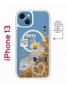 Чехол-накладка Apple iPhone 13 (610627) Kruche PRINT Крафтовые наклейки