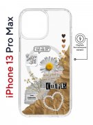 Чехол-накладка Apple iPhone 13 Pro Max (610637) Kruche PRINT Крафтовые наклейки