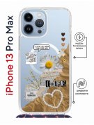 Чехол-накладка iPhone 13 Pro Max Kruche Magrope Print Крафтовые наклейки