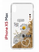 Чехол-накладка Apple iPhone XS Max (580655) Kruche PRINT Крафтовые наклейки