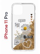 Чехол-накладка iPhone 11 Pro Kruche Print Крафтовые наклейки