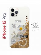 Чехол-накладка iPhone 12 Pro Kruche Print Крафтовые наклейки
