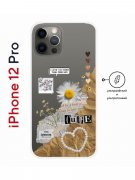 Чехол-накладка iPhone 12 Pro Kruche Print Крафтовые наклейки