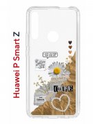 Чехол-накладка Huawei P Smart Z (588928) Kruche PRINT Крафтовые наклейки