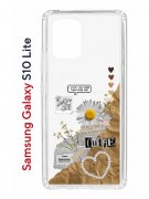 Чехол-накладка Samsung Galaxy S10 Lite (582683) Kruche PRINT Крафтовые наклейки