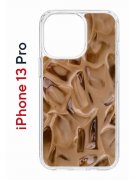 Чехол-накладка Apple iPhone 13 Pro (606543) Kruche PRINT Кофе со льдом