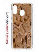 Чехол-накладка Samsung Galaxy A20 2019 (580663) Kruche PRINT Кофе со льдом