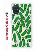 Чехол-накладка Samsung Galaxy A51 Kruche Print Огурчик Рик